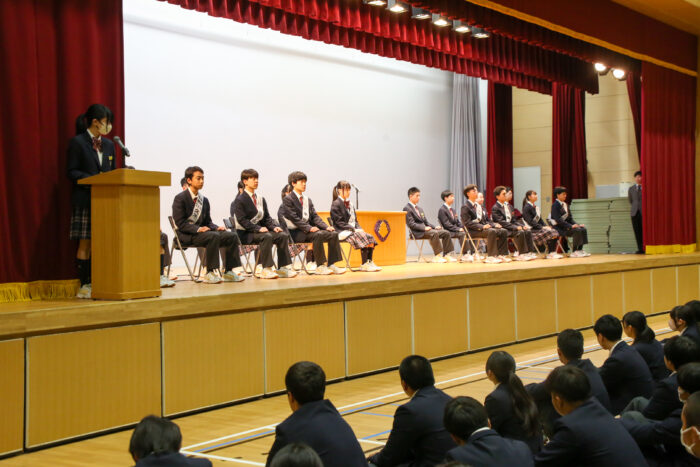 後期生徒会選挙が行われました。